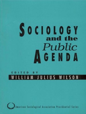 cover image of Sociology and the Public Agenda